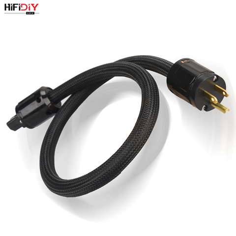 HIFIDIY-cable de fuente de alimentación para amplificador en vivo, cable de núcleo de cobre puro con enchufe de la UE/EE. UU./Reino Unido, 2,5mm, 400 núcleos de longitud, 1 2 3m ► Foto 1/6