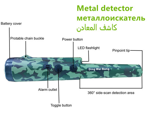 GP-Detector de metales para detección de oro, Detector de metales para jardín, desierto, playa, venta de fábrica ► Foto 1/6