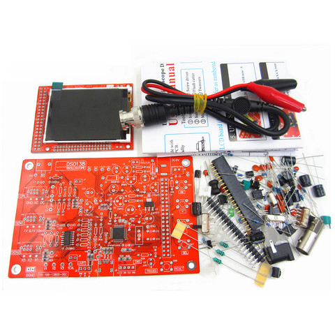 1 establece alta calidad DS0138 DSO138 digital osciloscopio DIY Kit + sonda unsolded flux taller STM32 200 kHz ningún caso ► Foto 1/6