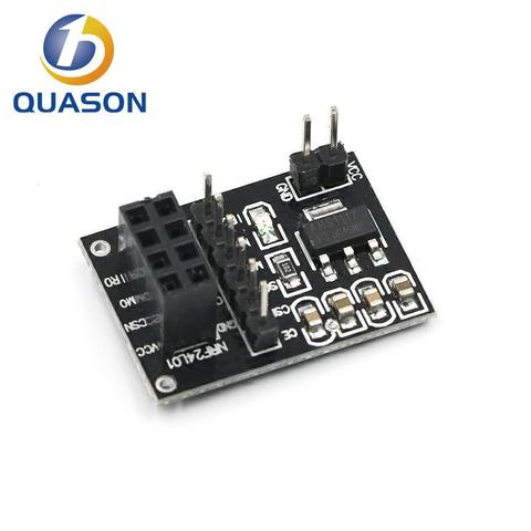 5 uds NRF24L01 Módulo adaptador inalámbrico 3,3 V nuevo zócalo panel adaptador de placa para 8 pines para arduino Robot coche 24L01 módulo inalámbrico ► Foto 1/5