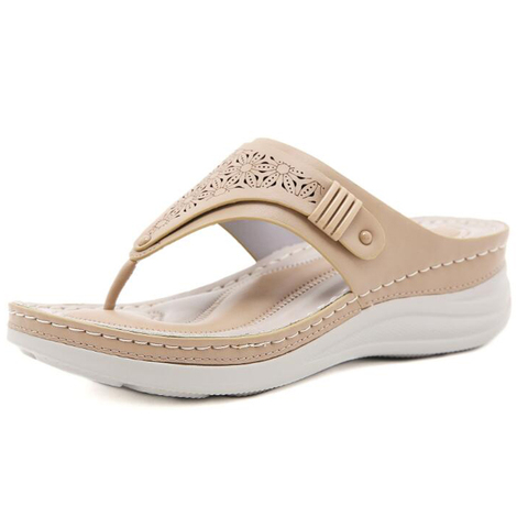 Zapatillas de baño con plataforma para Mujer, sandalias de cuña, chanclas de playa, Calzado calado informal a la moda, q29 ► Foto 1/6