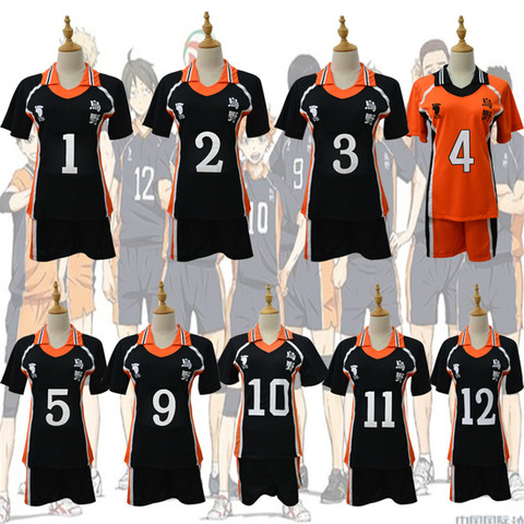 9 estilos Haikyuu Cosplay disfraz Karasuno Escuela Secundaria voleibol Club Hinata Shyouyou ropa deportiva Jerseys uniforme ► Foto 1/6