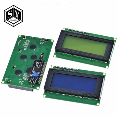 Módulo de Adaptador de interfaz Serial LCD2004 + I2C 2004, 20x4, 2004A, pantalla azul, HD44780, LCD /w IIC/I2C, módulo Arduino, 1 Uds. ► Foto 1/6