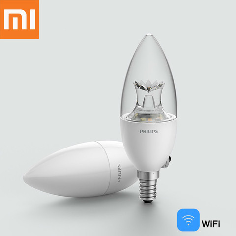 Xiaomi Mijia-bombilla LED inteligente para el hogar, dispositivo de automatización con WiFi E14, lámpara Zhirui regulable, control por aplicación ► Foto 1/6