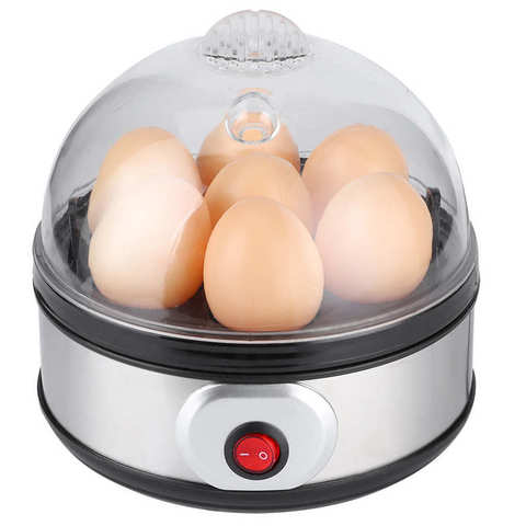Hervidor de huevos eléctrico, 7 huevos de capacidad, máquina de desayuno multifunción para calentar leche de maíz, 220V, 350W ► Foto 1/6