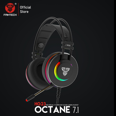 FANTECH-auriculares HG23 personalizables con Octane 7,1 RGB, auriculares USB Just para juegos por cable, orejeras de aleación para PC, PS4, auriculares para videojuegos ► Foto 1/6