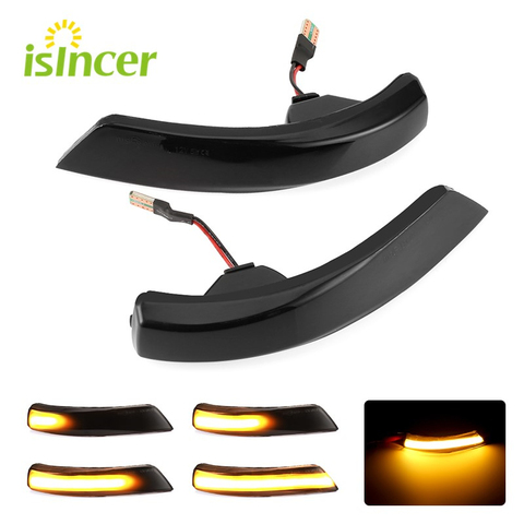 2 uds. Luz de señal de giro dinámica LED retrovisor de ala lateral Indicador de espejo intermitente para Ford Focus 2 3 Mk2 Mk3 Mondeo Mk4 ► Foto 1/6