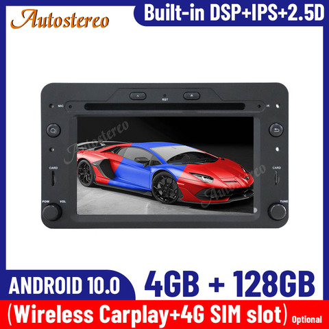 Inalámbrico Carplay Android 10,0 de 128 + 4GB para Alfa Romeo 159 estéreo para coche reproductor Multimedia grabadora de Radio unidad reproductor de DVD ► Foto 1/1