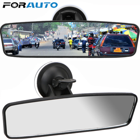 -Amplio ángulo de espejo retrovisor Universal 360 ° gira de succión ajustable Copa Interior trasero espejo de coche espejo retrovisor ► Foto 1/6