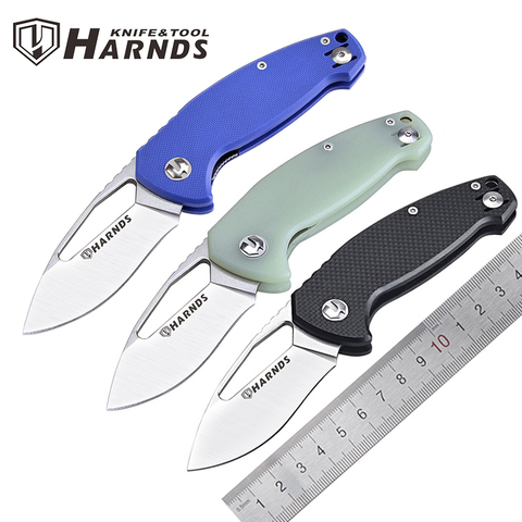 Harnds-cuchillo de bolsillo plegable para exteriores, hoja de AUS-8 con mango G10, para supervivencia, acampada, caza, táctico, EDC, cuchillo de fruta, CK6120, 2022 ► Foto 1/6