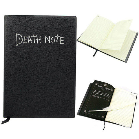 Set de cuaderno de notas de la muerte de Anime, cuaderno de notas de la muerte coleccionable, de cuero, gran temática de Anime para la escuela ► Foto 1/6