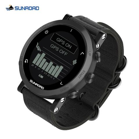 Sunroad-reloj inteligente deportivo para hombre, dispositivo digital con GPS, brújula, altímetro, podómetro, para correr y Triatlón ► Foto 1/6