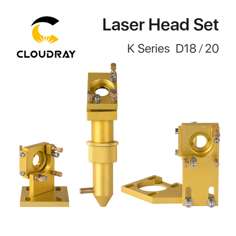 Cloudray-conjunto de cabezales láser serie K CO2 D18 20, lente para 2030 4060 K40, máquina cortadora de grabado láser ► Foto 1/6