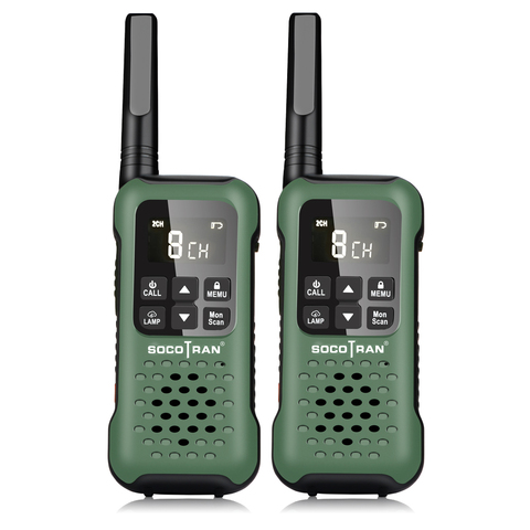 Socotran-walkie-talkies impermeable IP67 PMR446, Radio bidireccional, 16 canales, T90, con batería recargable, alerta meteorológica, luz LED de escaneo VOX ► Foto 1/6