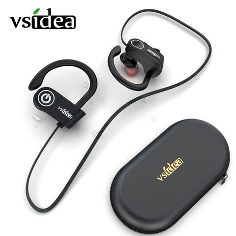 Auriculares inalámbricos Sport IPX5 impermeable Bluetooth auriculares Bass HD estéreo de auriculares de ruido Cancelación del auricular con micrófono ► Foto 1/6