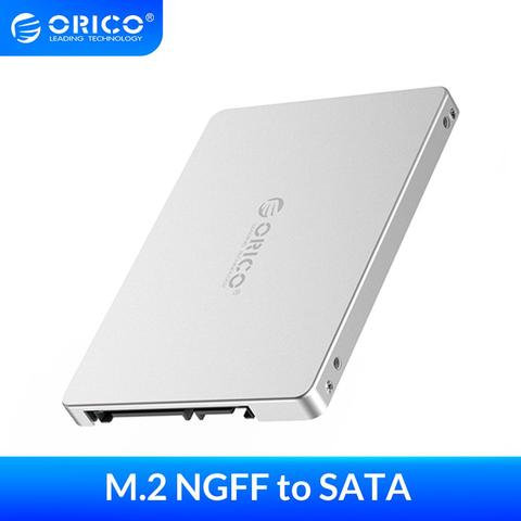 ORICO carcasa 2,5 pulgadas m2 NGFF a SATA 3,0 SSD Adaptador convertidor para Samsung Seagate SSD 2TB disco duro caja de transmisión 6Gbps súper velocidad ► Foto 1/6