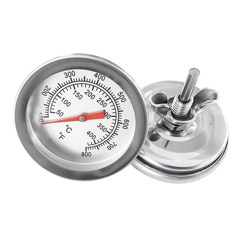 Termómetro de acero inoxidable para ahumador de barbacoa, medidor de 50-400 ℃, accesorios de cocina ► Foto 1/6