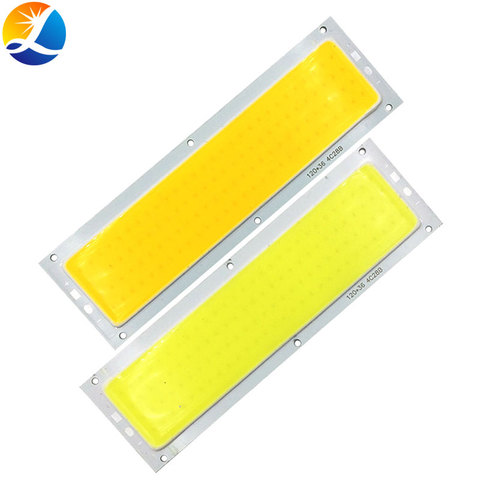 Chip de luz LED de 12V y 24 V, lámpara de Panel COB para iluminación de coche DIY, luces de casa, tablero emisor de 120mm, Color azul, rojo, cálido y blanco frío ► Foto 1/6