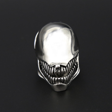 Gótico veneno anillo de calavera para hombre Punk Hip Hop de acero inoxidable motociclista cráneo anillo chulas de hombre joyería Dropshipping. Exclusivo. Tienda ► Foto 1/6