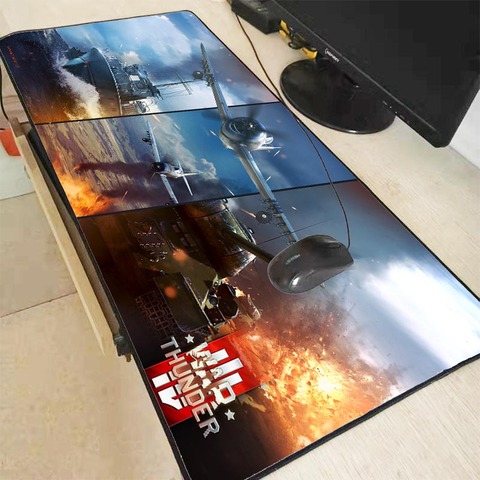 Mairuige guerra trueno ratones Gaming para portátil impermeable Mousepad tamaño 40x90CM velocidad versión juegos alfombrillas para el ratón con Borde de bloqueo ► Foto 1/6