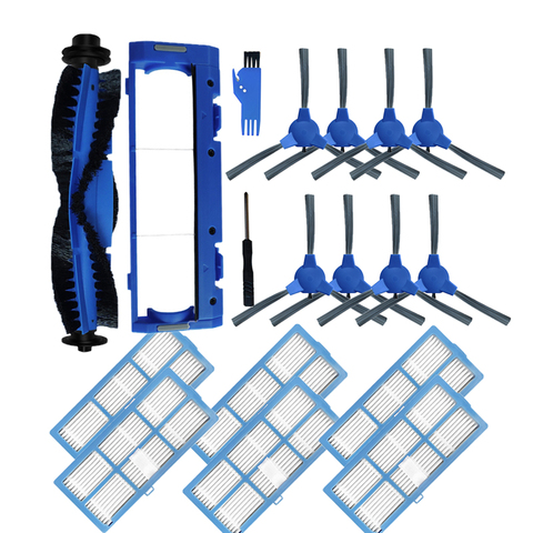 Cepillo de rodillo principal de repuesto para aspiradora Bagotte BG600, cepillos laterales, filtros hepa, herramientas de limpieza, pieza de accesorios ► Foto 1/6