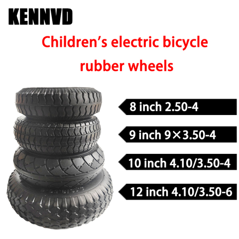 Neumáticos de goma para coche eléctrico para niños, ruedas neumáticas para vehículos eléctricos, neumáticos inflables para karts, ruedas para juguetes ► Foto 1/6