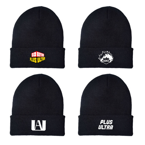 Japón Anime accesorios porque mi héroe Academia carácter felpa de punto modelo de sombrero juguetes de Hip hop gorra para niños/fans ► Foto 1/6