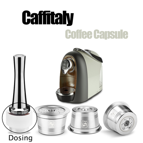 Cápsula de café reutilizable para Caffitaly, filtro de café compacto rellenable de acero inoxidable, Compatible con Cafissimo y k-fee Mahcine ► Foto 1/6