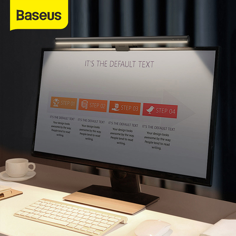 Baseus-Lámpara de escritorio para ordenador, luz de pantalla para portátil, USB, lámpara colgante, lámpara de mesa, Monitor, luz de lectura para estudio ► Foto 1/6