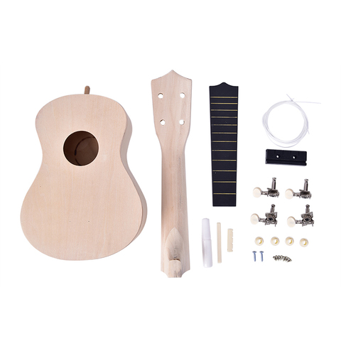 Ukelele de guitarra DIY de 21 pulgadas, instrumento sencillo y divertido, de Hawaii, para montar Juguetes para niños, Kit de herramientas DIY para aficionados ► Foto 1/6