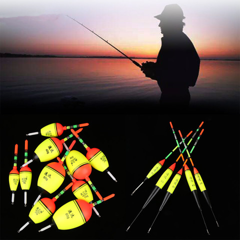 Boia Bobber-pelota luminosa de espuma Eva, palo de luz brillante de noche, flotadores flotantes para acampar al aire libre, accesorios de pesca, 1 ud., 2 estilos ► Foto 1/6