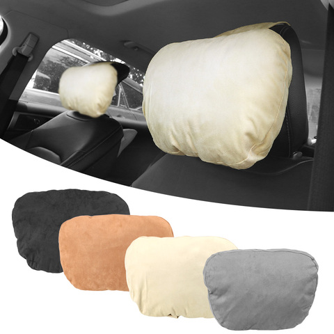 LEEPEE-almohada de cuello para coche, accesorios de Interior, soporte para cuello y cabeza transpirable, reposacabezas de coche suave ► Foto 1/6