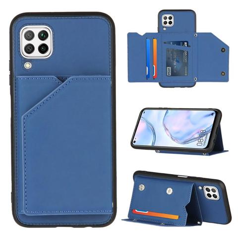 Funda magnética de lujo para teléfono móvil Huawei, carcasa con tapa de cuero para Huawei P30 P40 Lite Pro Nova 6SE Y9 Prime 2022, con ranuras para tarjetas, a prueba de golpes ► Foto 1/6