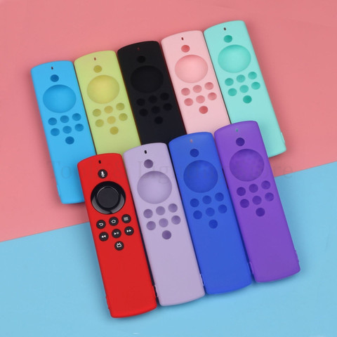 Funda de silicona para mando a distancia Forr Amazon Fire TV Stick Lite, a prueba de golpes, antideslizante, funda protectora de repuesto ► Foto 1/6