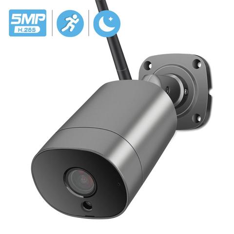 5MP WIFI Cámara IP al aire libre ONVIF P2P infrarrojos Visión nocturna Cámara CCTV de seguridad Audio AI Alerta humana 1080P 3MP camara videovigilancia ► Foto 1/6