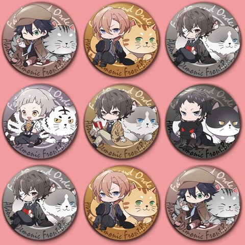 Anime Bungo Stray Dog insignia de Cosplay Atsushi broche Pin Osamu Dazai insignia de colección para la ropa de la mochila ► Foto 1/6