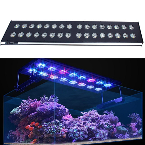 Luz de acuario LED WIFi, 150W, 240W, Arrecife de Coral, luz programable para tanque de peces, amanecer y atardecer, iluminación de agua salada ► Foto 1/6