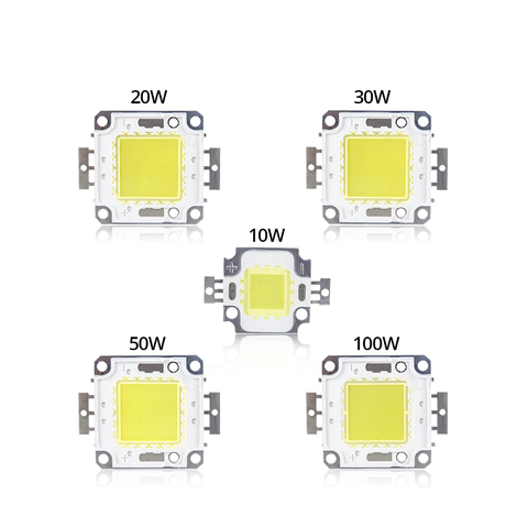 Chip LED COB de 10W, 20W, 30W, 50W, 100W, CC de 9-12V, 30-36V, cuentas de diodo de matriz integrada, foco reflector artesanal de alta potencia ► Foto 1/6