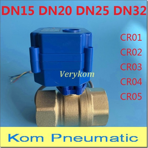 Todo el tamaño DN15 DN20/25 válvula de bola motorizada de latón 1/2 