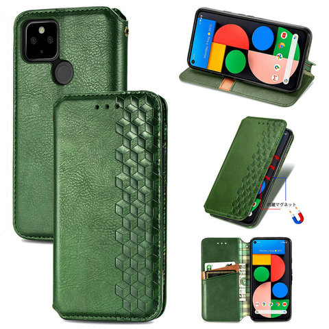 Funda con tapa para Google Pixel 4A 5G, Funda de libro magnética de lujo con armadura de cuero, Funda Pixel 4A, Pixel 4 A A4 Pixel4A ► Foto 1/1