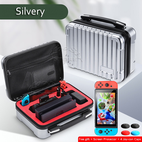 Accesorios para consola Nintendo Switch, funda de PC Nintendos, bolsa de transporte de lujo Nintendoswitch, Protector de pantalla para Nintendo Switch ► Foto 1/6