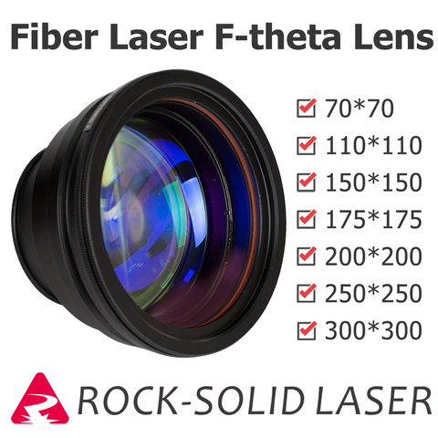 F-theta-lente de campo óptico, 1064nm, EFL 100, 163, 210, 254, 330, 420, piezas de marcador láser de fibra de onda, venta al por mayor ► Foto 1/5