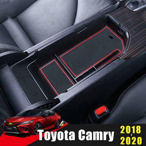 Caja de almacenamiento Reposabrazos de coche guardar orden organizador contenedor funda, soporte bandeja para Toyota Camry 70 XV70 2022, 2022, 2022 ► Foto 1/6