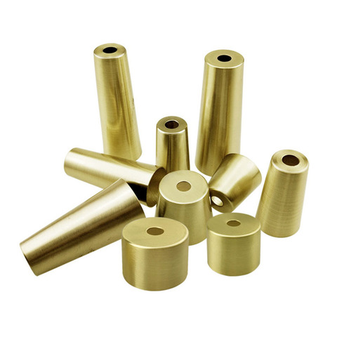 Fundas de patas de silla de hierro dorado, Protector de patas de sofá, pies, muebles, patas de armario, tubo de Metal, virolas chapadas en latón ► Foto 1/1