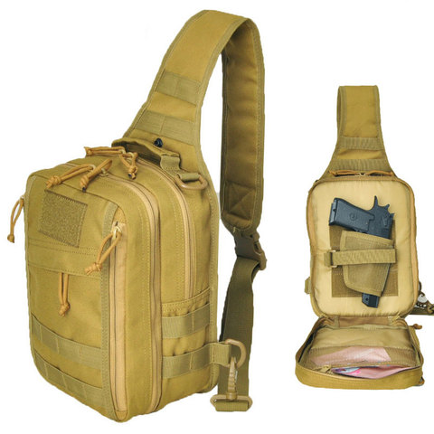 Bolsa táctica militar de asalto Molle para hombre, mochila de camuflaje EDC, 1000D, nailon, se puede cargar con pistola ► Foto 1/6