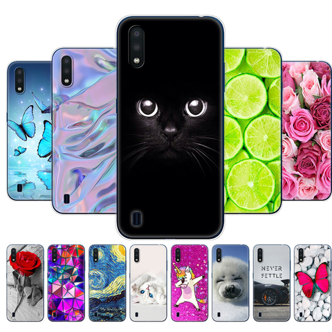 Fundas de silicona suave para Samsung M01, protector de Tpu de 5,7 pulgadas para Samsung Galaxy M01 M 01 SM-M015FZBDSER m015 ► Foto 1/6