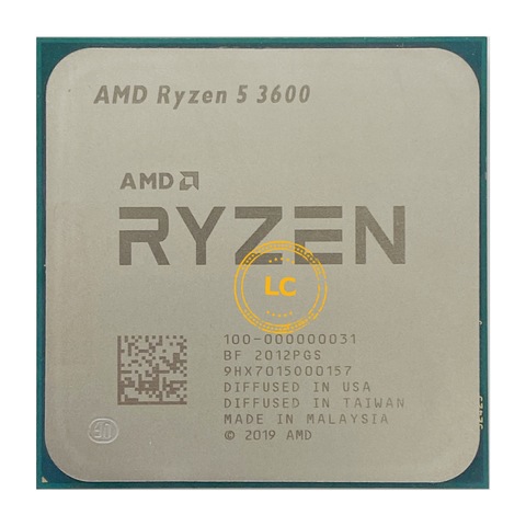 AMD-procesador de CPU Ryzen 5 3600 R5 3600, 3,6 GHz, seis núcleos, 12 hilos, 7NM, 65W, L3 = 32M, 100-000000031, enchufe AM4 ► Foto 1/2