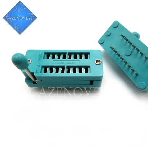 1 unids / lote 14 16 18 20 24 28 32 40 P Pin 2,54 MM verde DIP Universal ZIF IC Socket Prueba Soldadura Tipo IC bloqueo asiento zif socket ► Foto 1/4