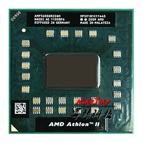 AMD Athlon II Dual-Core móvil P360 2,3 GHz Dual-Core Dual-Hilo de procesador de CPU AMP360SGR22GM hembra s1 ► Foto 1/1