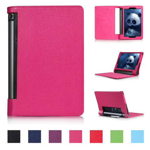 Funda de cuero pu para Lenovo YOGA Tab 3 10,1, funda plegable con soporte YOGA Tab 3 10,1 YT3-X50F X50F X50M, fundas para tabletas de vidrio ► Foto 1/6